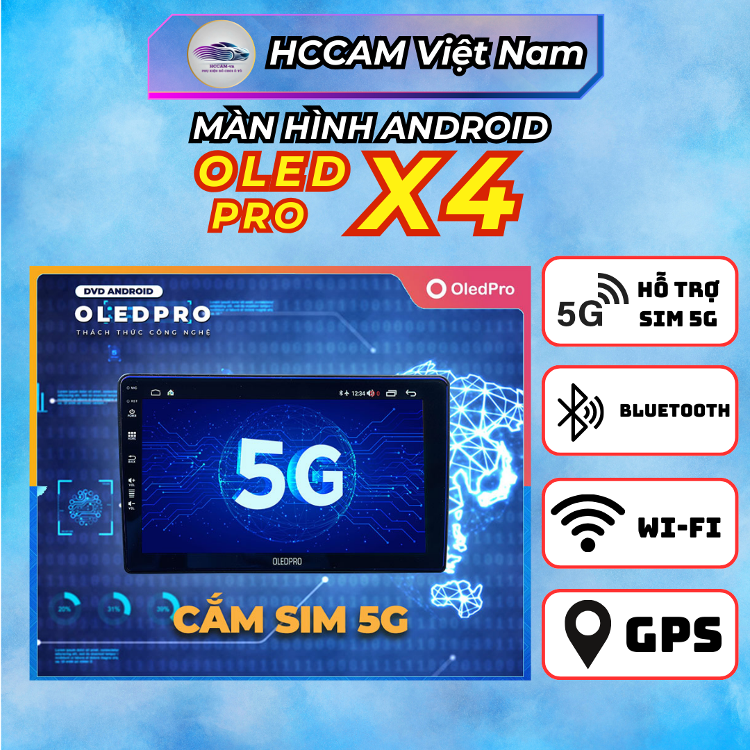Màn Hình Android OLED Pro X4 – Màn Hình QLED Sắc Nét, Đa Nhiệm Mượt Mà, Tích Hợp Công Nghệ 5G, Apple CarPlay Không Dây, Hỗ Trợ Ba Loại Bản Đồ và Giải Trí Đa Phương Tiện 3